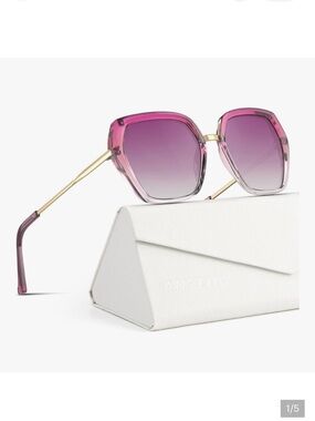 🆕 Pink Gradient Square Sunglasses